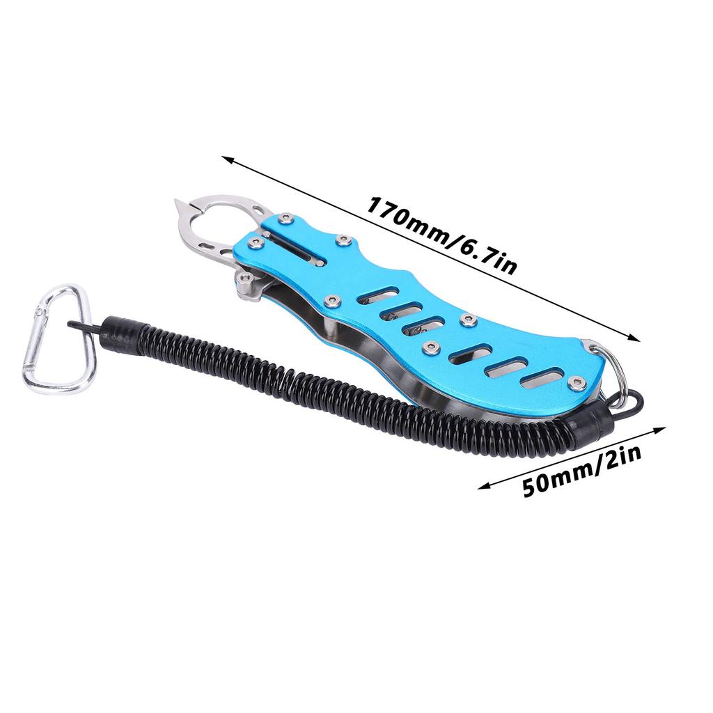 Fish Lip Grabber Portable Fish Grabber MultiFunctional Fish Controller Fishing Accessory(Red )
