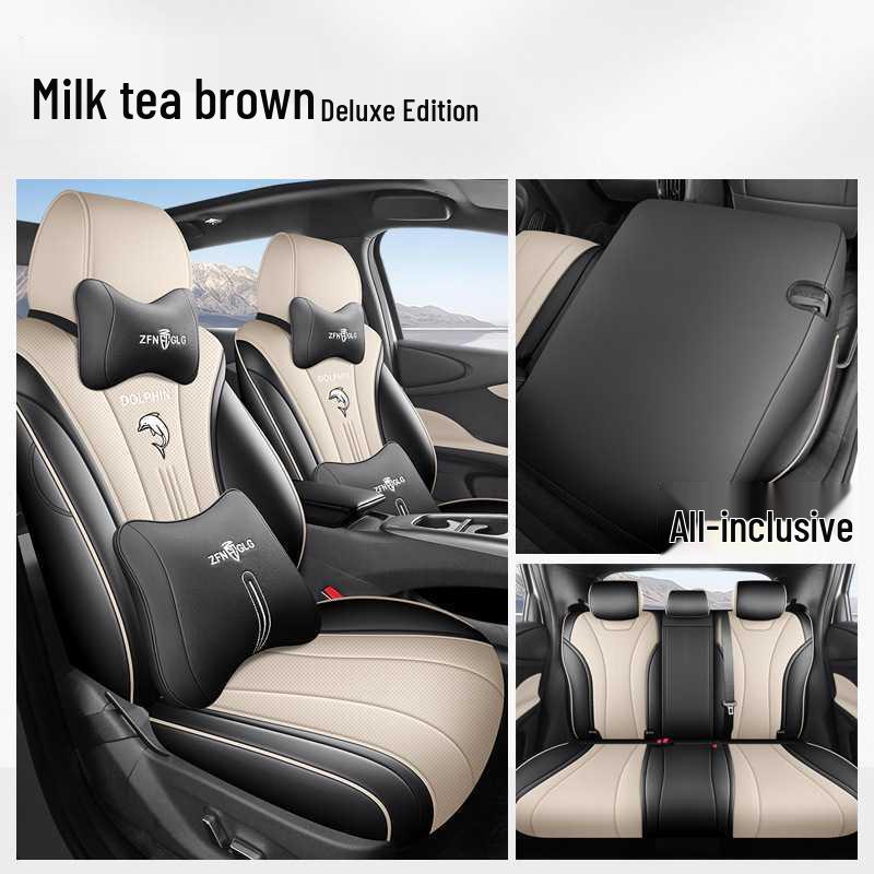 25 BYD Dolphin Leather Seat Covers, All-Season, Breathable, Full Coverage for Intelligent Driving Version