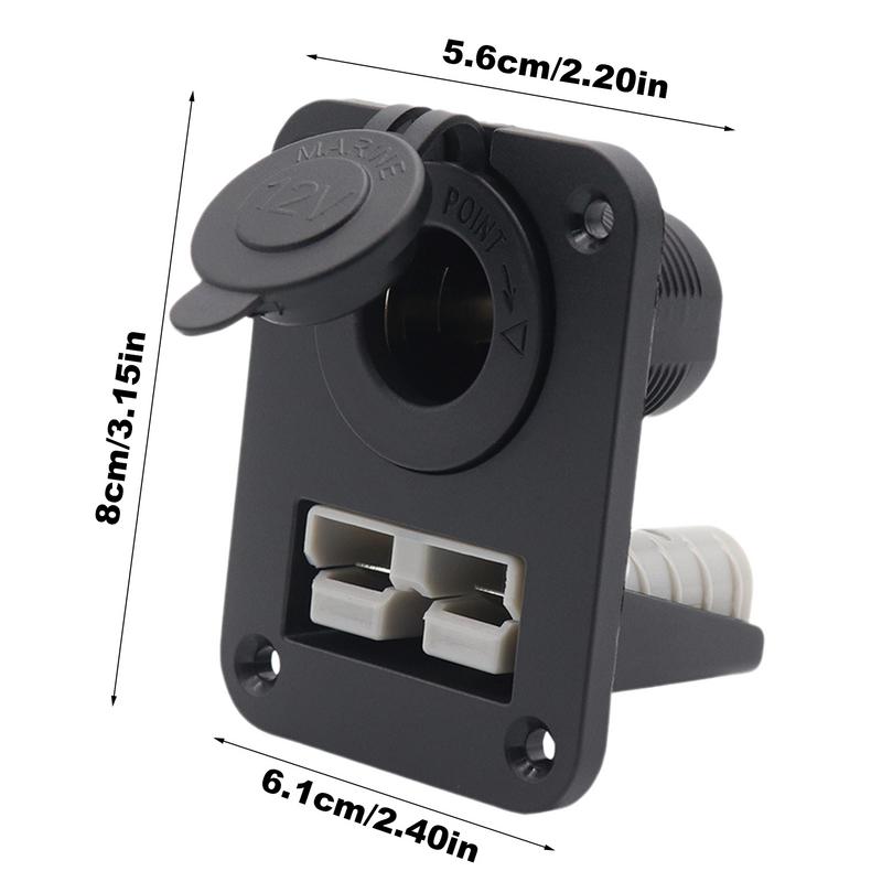 Vehicle Plug Panel 240W Marine Boat Socket Panel Outlet Panel 50A RV Socket Panel Plug-In Combination Panel For Cars Marine