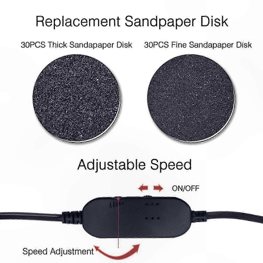 Electric Foot Care Tool for Callus and Dead Skin Removal, Professional Pedicure File