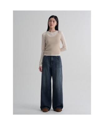Real Wide Denim Blue