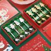 4Pcs Stainless Steel Christmas Coffee Spoons Christmas Trees Santa Tea Spoon Gingerbreads Man Dessert Drink Mixing Spoon
