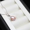 925 Sterling Silver Pearl Pendant Necklace For Women,Real Natural Pearl Pendant Chain Necklace Girl Gift