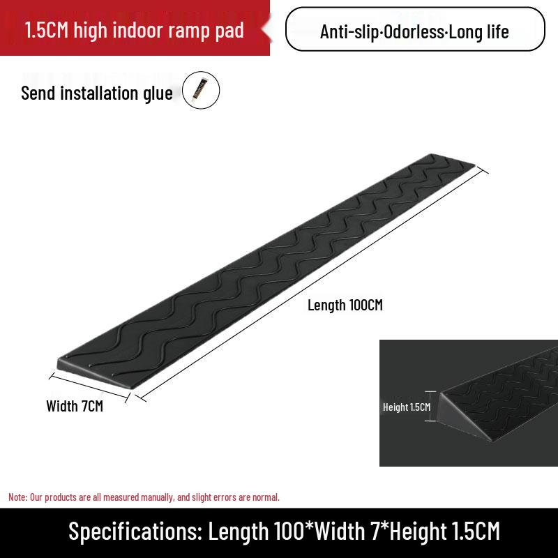 Threshold Uphill Ramp Mat for Indoor Sweeping Robots