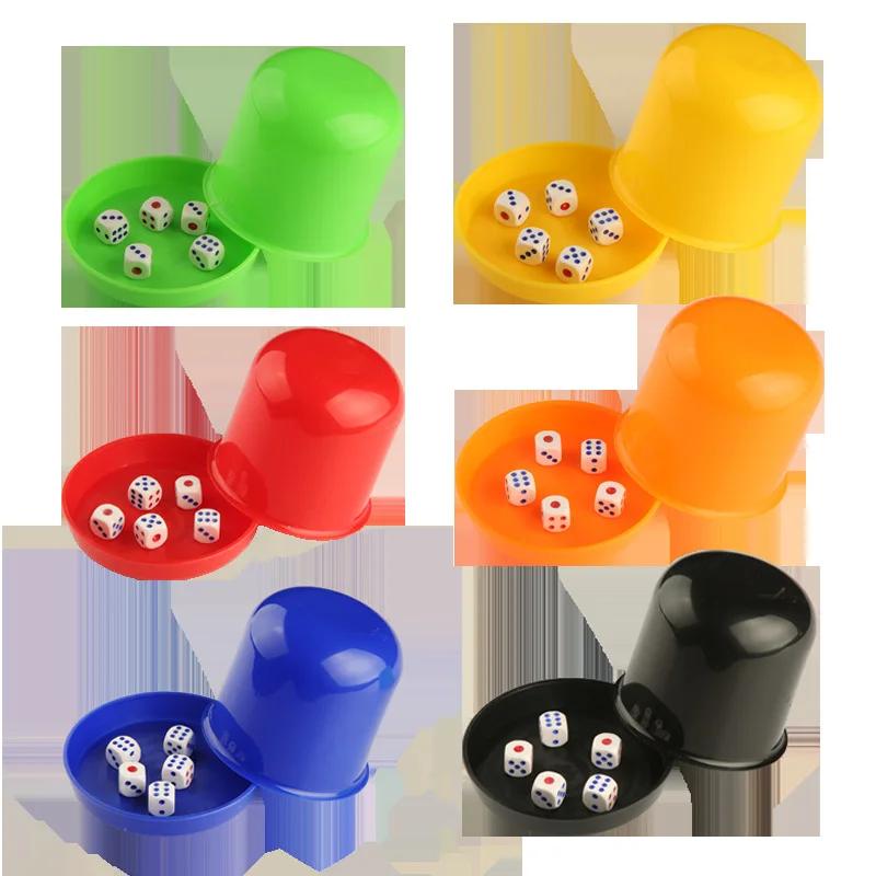2026 New One-piece set Gaming Dice Set Plastic sieve shake cup tabletop game toys