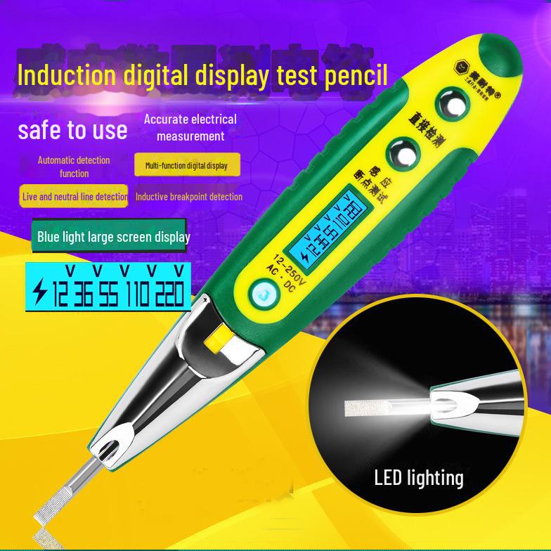 

Multi-Function Digital Display Induction Test Pen with LED Light