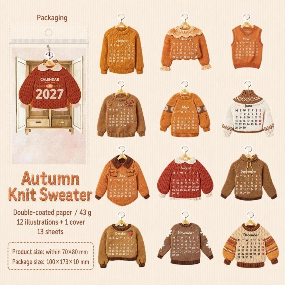 Monthly Table Calendar Mini Flip Calendar Gifts 2027 Desk Calendar Desktop Decoration