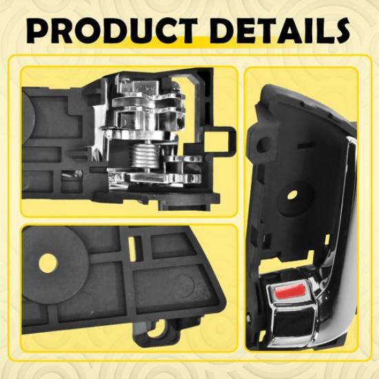 4PCS For 2011-2015 Kia Sorento Interior Front Rear Door Handle Car Accessories