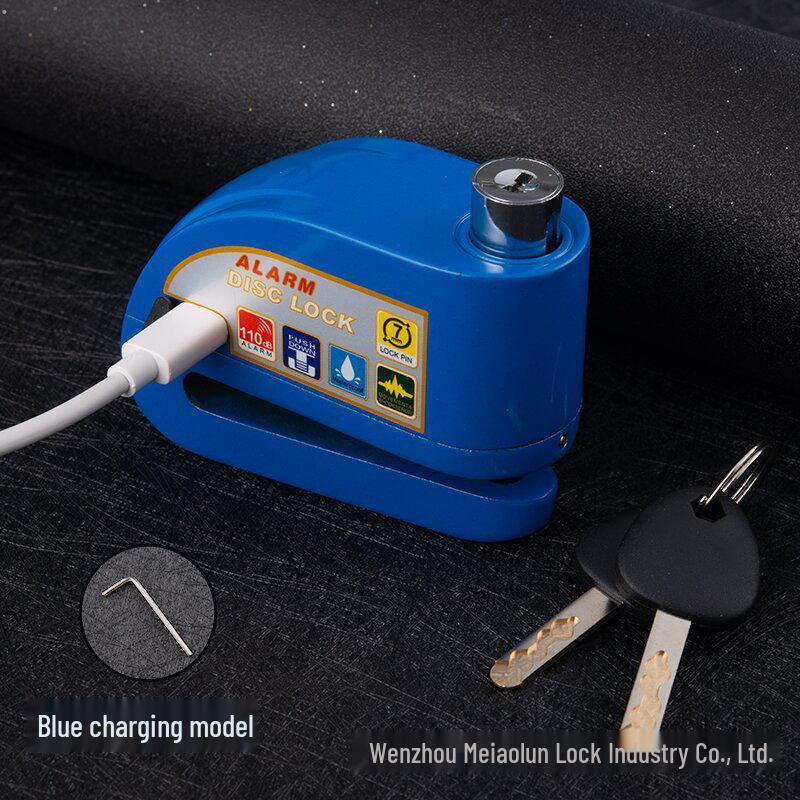 Cerradura de Disco de Freno Antirrobo Recargable para Bicicletas y Patinetes Eléctricos - Modelo Nuevo
