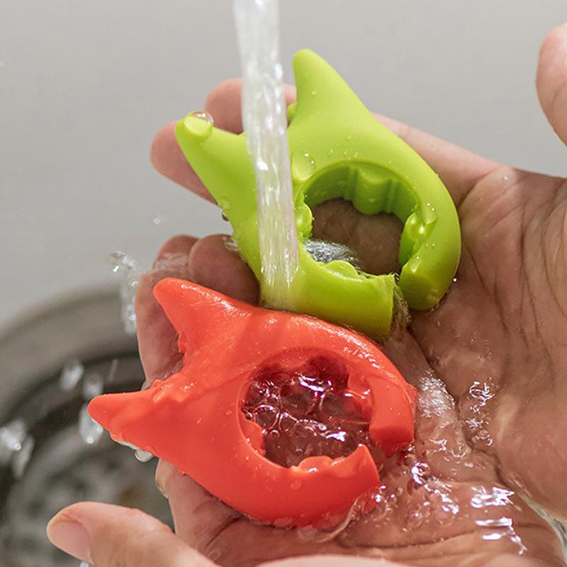 Kuchyňský multifunkční držák špachtle Silikonová spona na hrnce proti opaření Držák lžíce na vaření Kuchyňské pomůcky