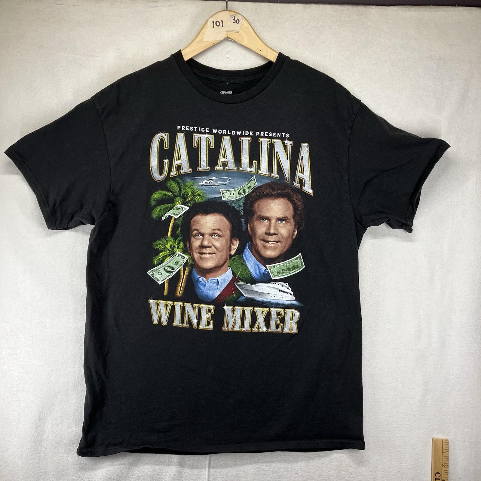 Prestige Worldwide Step Brothers Artwork Catalina Wine Mixer T-Shirt Size Medium L