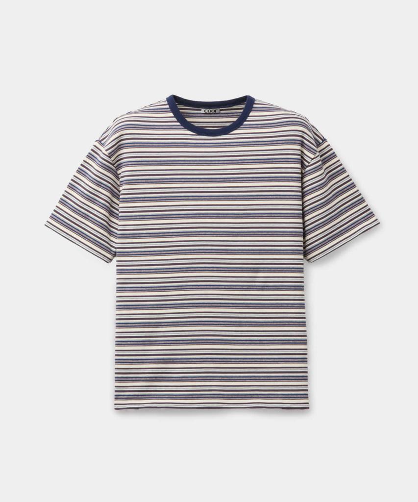 Kueo Multi Pinstripe T-Shirt (Blue)