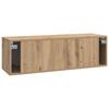 Wall Mounted TV Cabinet Artisan Oak Finish 98 x 31 x 30 cm