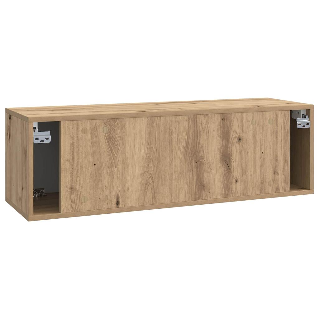 Wall Mounted TV Cabinet Artisan Oak Finish 98 x 31 x 30 cm