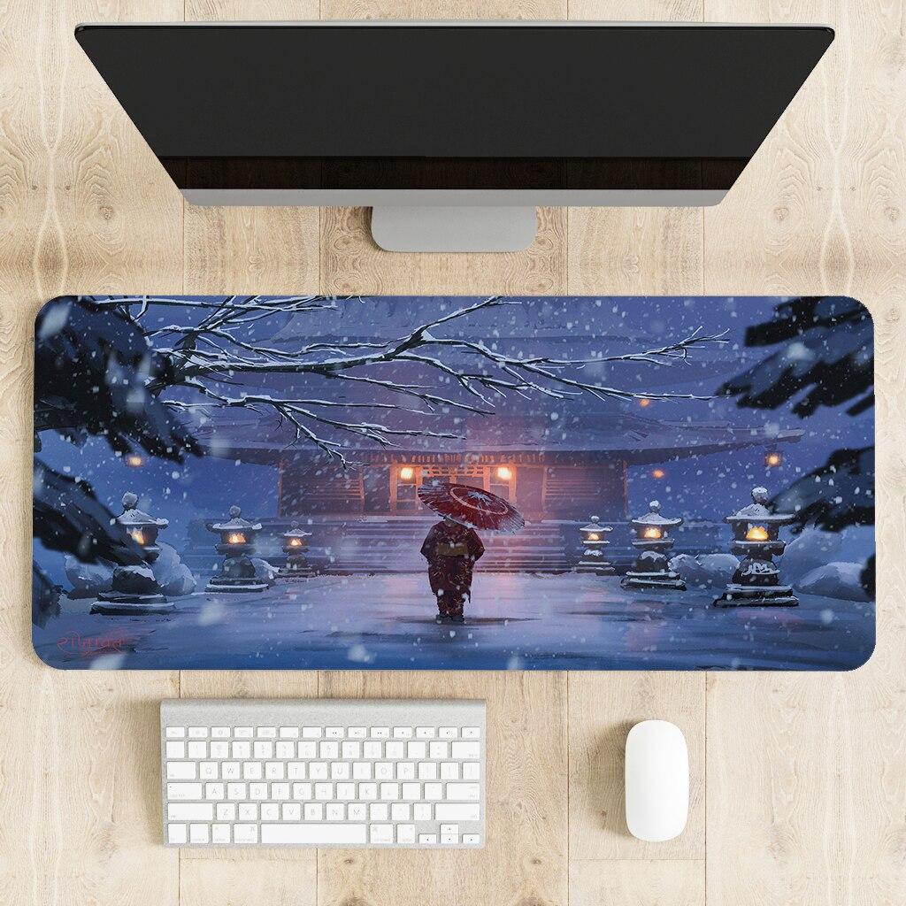 Buy Japanese Cute Temple Style Mouse Pad Gamer Gaming Mousepad 3mm ...