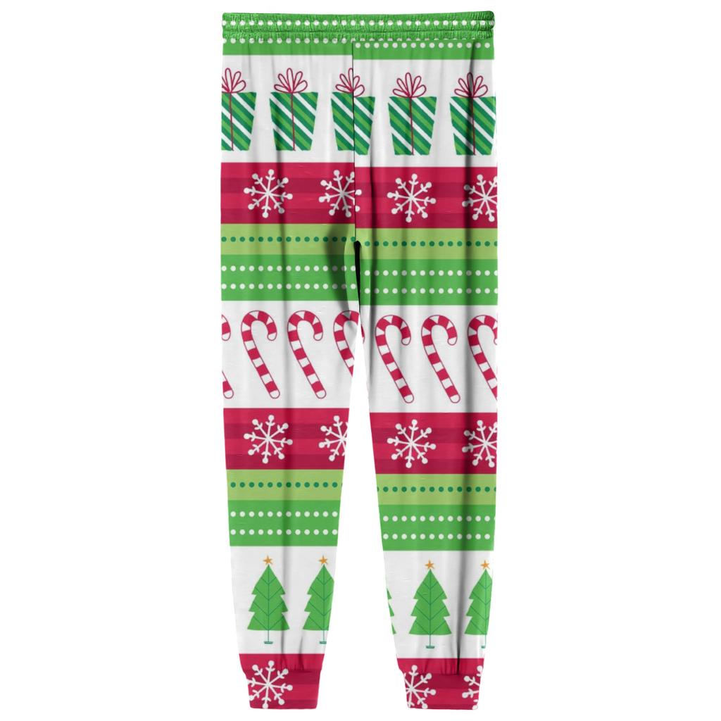 Men's Drawstring Pocket Casual Pants, Checkered Striped Printed Pocket Casual Pants, Home Sleeping Pants