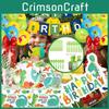 Fun And Vibrant Cartoon Dinosaur Birthday Party Supplies Tableware Plates Cups