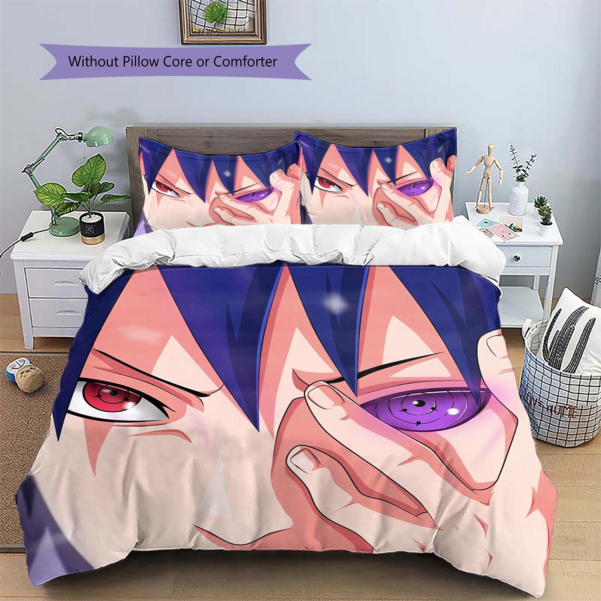 

Uchiha Sasuke Character Illustration Pillowcase, Naruto Sasuke Home Decor, Gift for Sasuke Fans 135x200cm