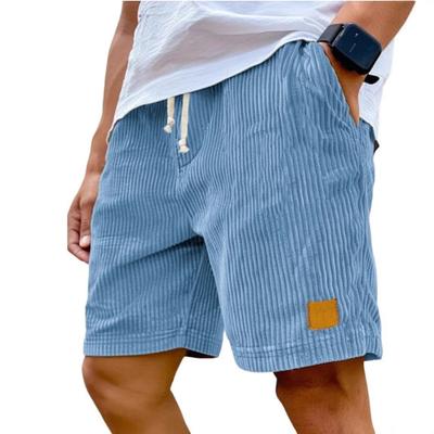 Męskie Retro Sztruksowe Spodenki Casual Męska Moda Jednolite Spodnie Dresowe Harajuku Sztruksowe Krótkie Spodnie Nowa Męska Odzież Roupas