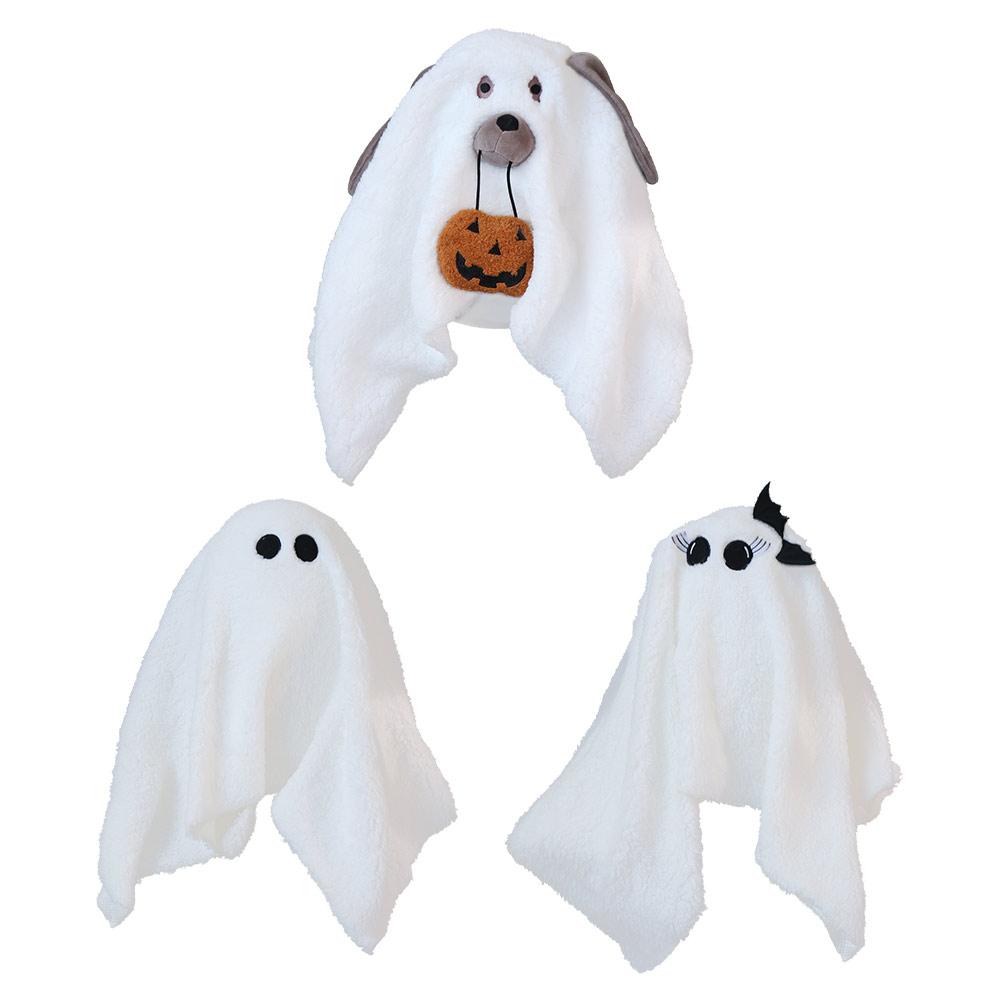 PP Cotton Halloween Plush Toy White Bat Throw Pillow Comfortable Ghost Dog Pillow  Home