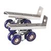 2 Pack Sliding Door Roller Trolley for Wood Doors with Easy Setup