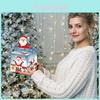 Christmas Santa Gift Box With Blue Gradient Paper For Holiday Party Decor And Giving
