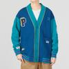 Puma Team Badge V-Neck Jacket With Contrast Logo Print Unisex Outerwear Green 677374-45