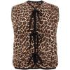 I Saw It First Womens/Ladies Leopard Print Lace Up Gilet