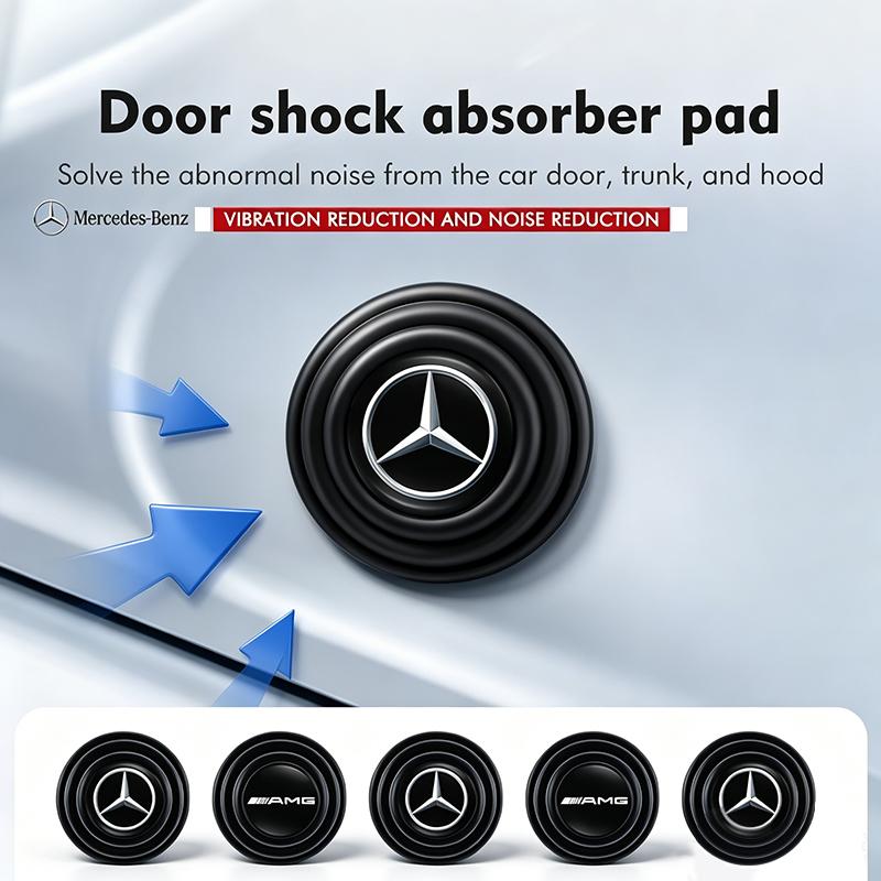 VFO1 4/12Pcs Car Door Anti-shock Pad Anti-noise Buffer Gasket Auto Interior For Mercedes Benz AMG W203 W205 W220 W212 W201 W206 W211.