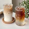 1PC 400MI Tazza di Vetro Trasparente con Nodo di Bambù Tazza da Caffè Resistente al Calore Tazza da Tè Tazze per Acqua Latte Succo di Frutta Estivo Tazza da Bere