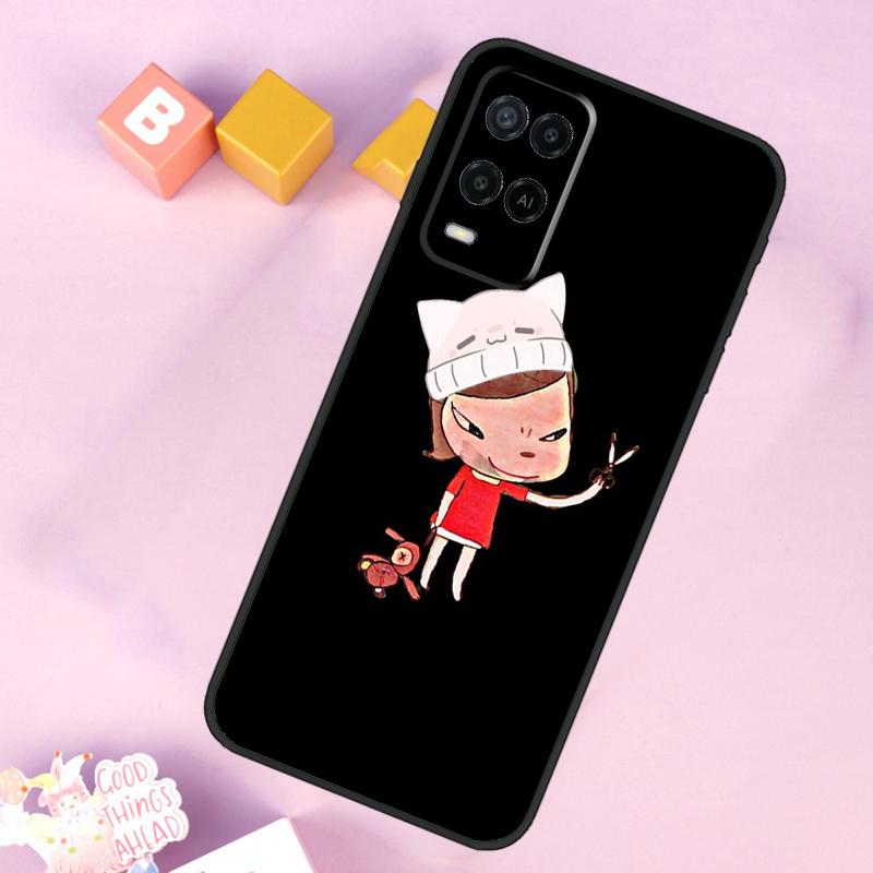 

Yoshitomo Nara Case For Oppo A6 A5 Pro A15 A16 A76 A96 A17 A57 A98 A58 A78 A18 A38 A54 A74 A94 A40 A60 A80 OPPO A54 5G