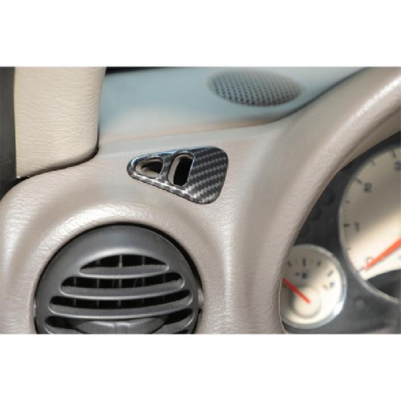 Armaturenbrett Vordere Seite Luftauslass Blende Für Jeep Liberty 1999-07 Kohlefaser