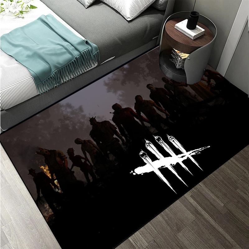 D-Dead by Daylight survival horror escape game Large Area Rugs Carpet for Home Living Room Bedroom Sofa Doormat Floor Play Mat