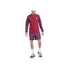 Nike FC Barcelona Flow Logo Embroidered Pattern Lace-Up Loose Straight-Leg Sports Shorts Men Shorts Noble-Red FB2242-620