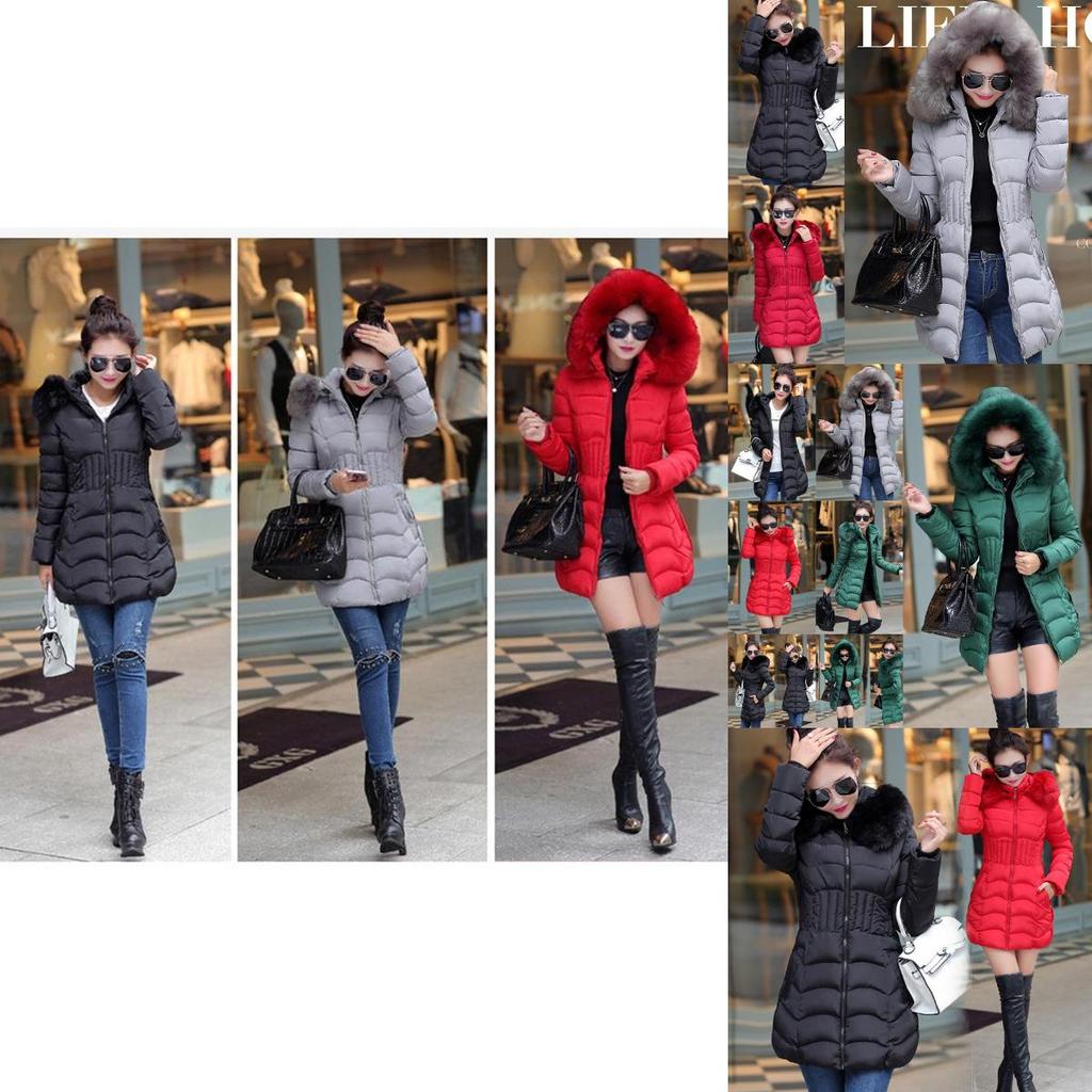 Stylish Winter Ladies Puffer Jacket With Luxurious Fur Hood For Ultimate Warmth