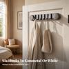 Suction Cup Wall Hook Rack Complimentary 6-Hook for Bathroom, Kitchen
