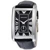 AR1604 Rectangular Black Dial Men's Watch