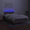 Maison Exclusive - Sommier à lattes de lit avec matelas LED Taupe 120x200 cm Tissu