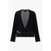 Emporio Armani Women Ribbed Mesh Knit Cardigan A526128516