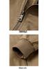 2024 Men's Plus Size Cotton Pilot Jacket - Spring/Autumn Lightweight Long Sleeve Baseball Workwear