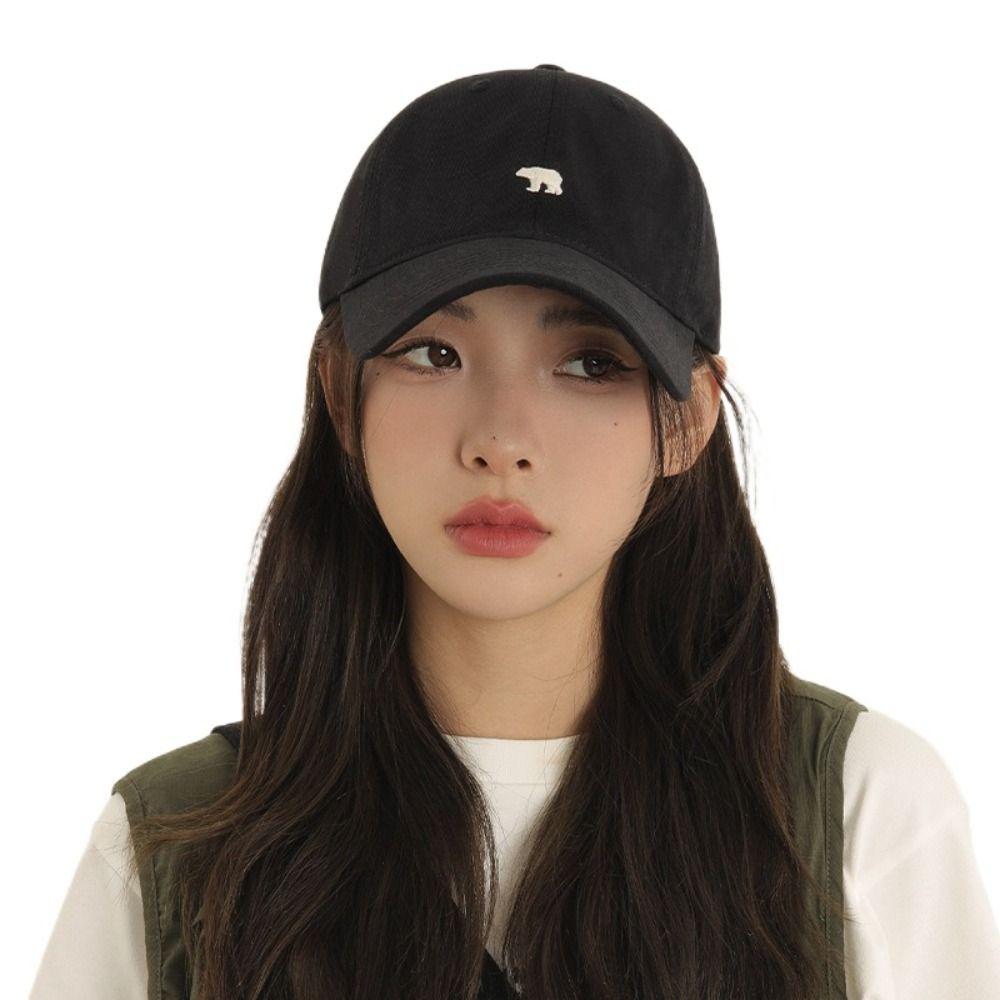 

Cotton Outdoor Sun Hat Cartoon Peaked Cap Cute Embroidery Baseball Cap Streetwear