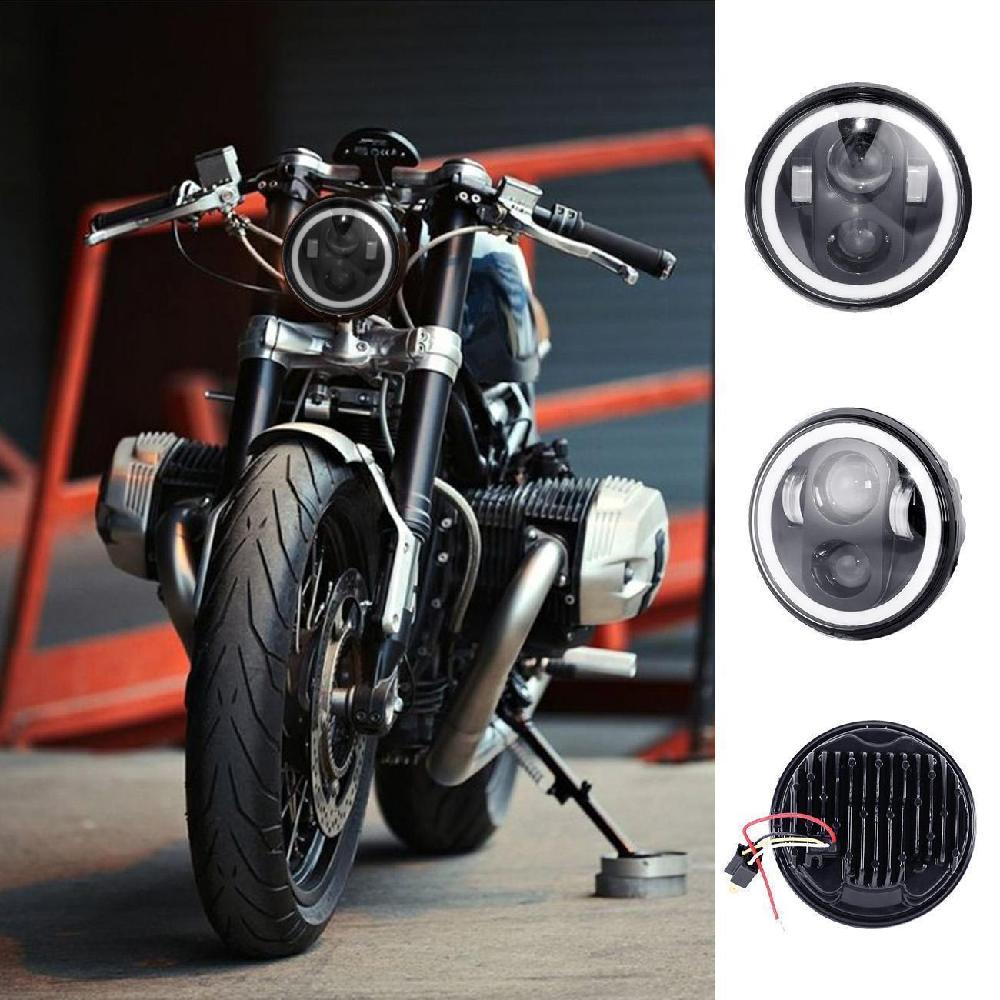 Auto Parts and Vehicles 5.75" LED Projector Headlight For Harley