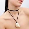 Nique Collana con Ciondolo a Conchiglia alla Moda Stile Vacanza Oceanica Design Europeo e Americano Accessorio da Donna Regalo