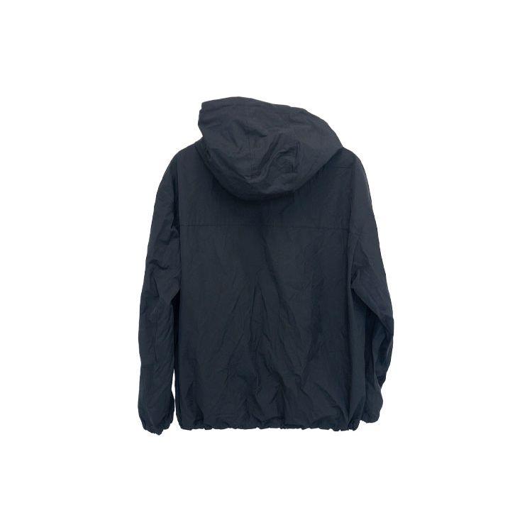 MLB Solid Color Micro Logo Windbreaker Jacket Unisex jackets Black 3AWJB5124-50BKS