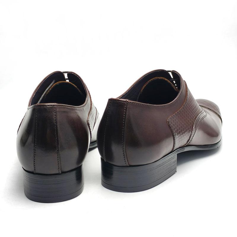 Fashion Handmade High Quality Men's Leather Shoes Lace-up Genuine Leather Business Formal Occasion Classic Oxford Pointed Dress Man Shoe