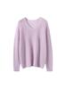 Classic Cashmere & Mulberry Silk V-Neck Women's Pullover Knitwear