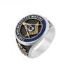 2026 European and American Personalized Retro Freemasonry Logo Men's Jewelry Accessories Ring