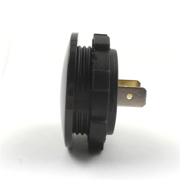 Round Panel Digital Meter with LED Display, 3-30V Battery Reader for 12V 24V Motorcycle Car Boat Equipment Use