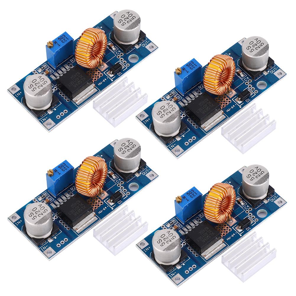 4Pcs Step Down Power Supply Voltage Regulator Module DC DC Adjustable Converter 5A 4 38V