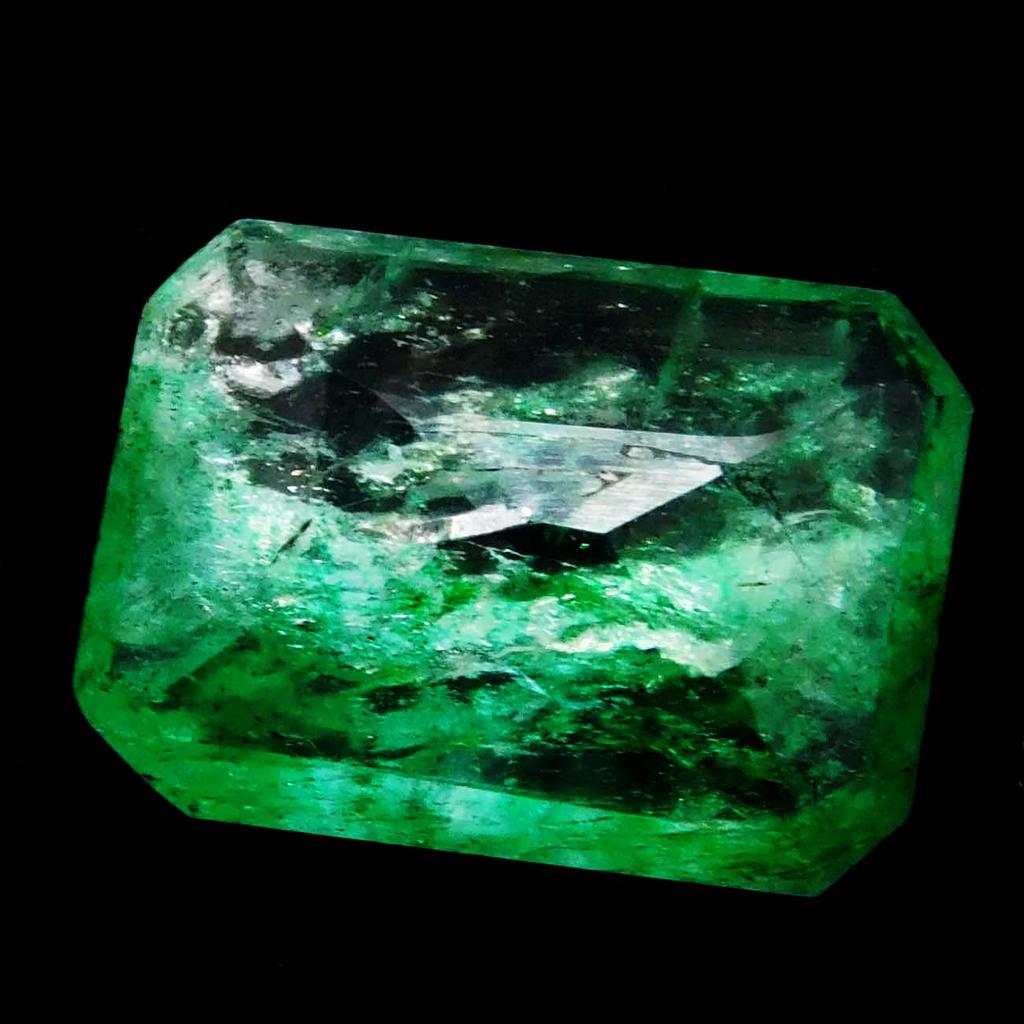 2 Ct Natural Colombian Emerald Emerald Shape Green Loose Gemstone CERTIFIED